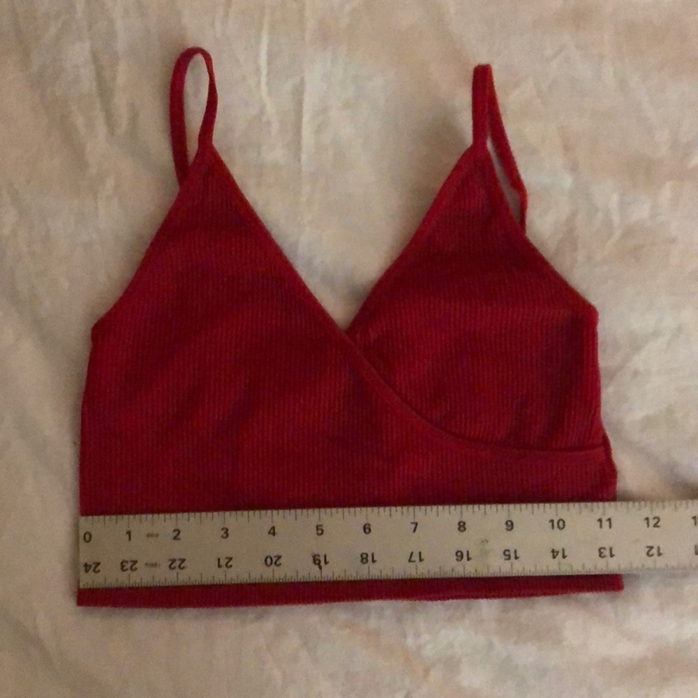 Pacsun Ribbed Red Tank Top - Picture 5 of 6